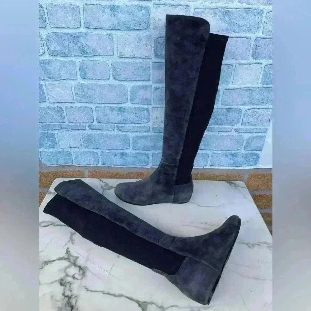 STUART WEITZMAN LANDER OTK WEDGE BOOTS 8.5 M